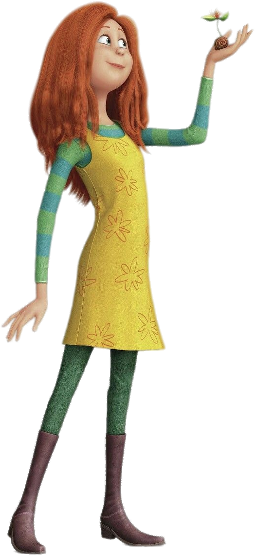 The Lorax Character Audrey - Lorax Characters Clipart (600x1180), Png Download