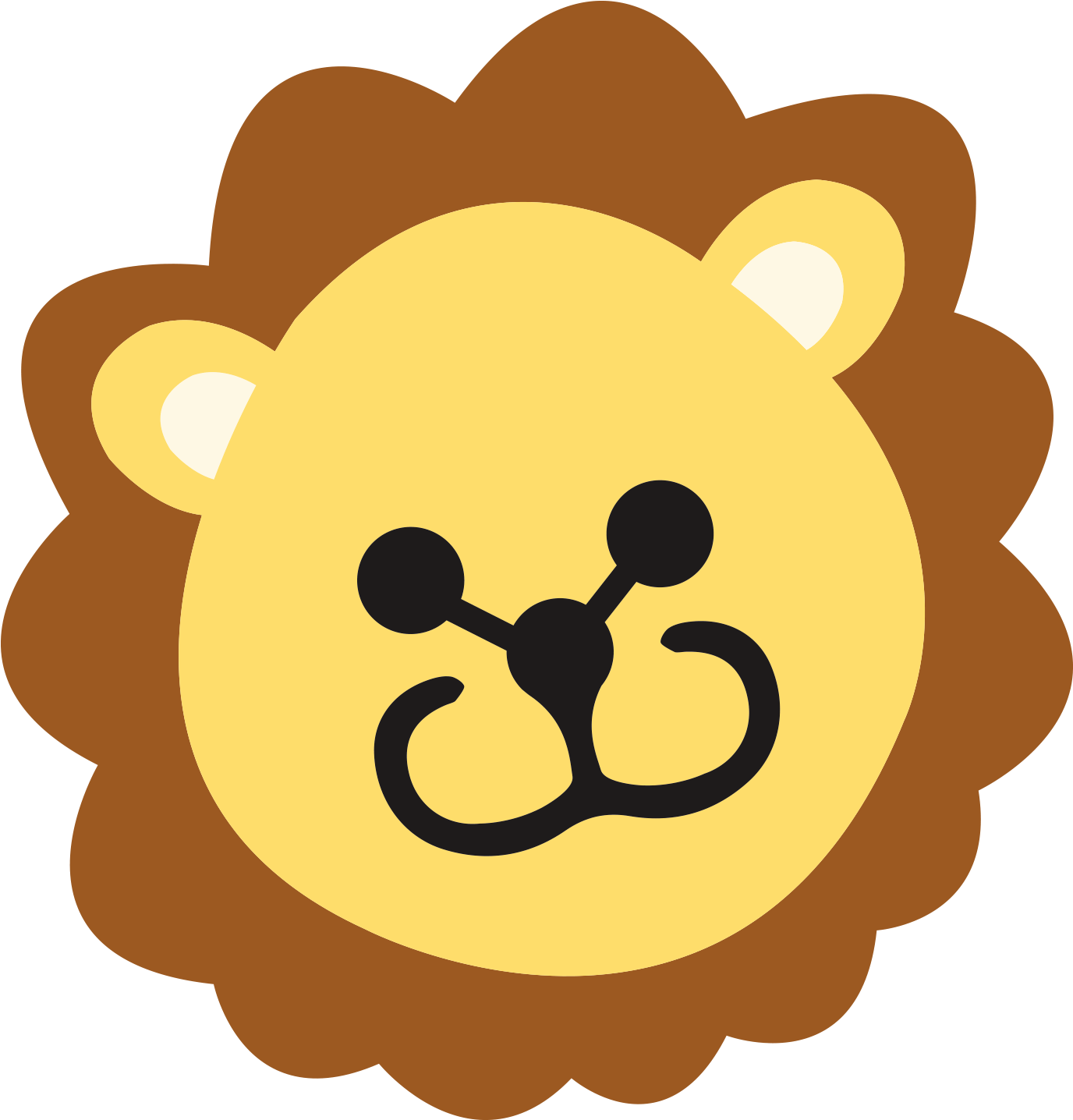 Lillionhead - Little Lions Learn Clipart (1431x1495), Png Download