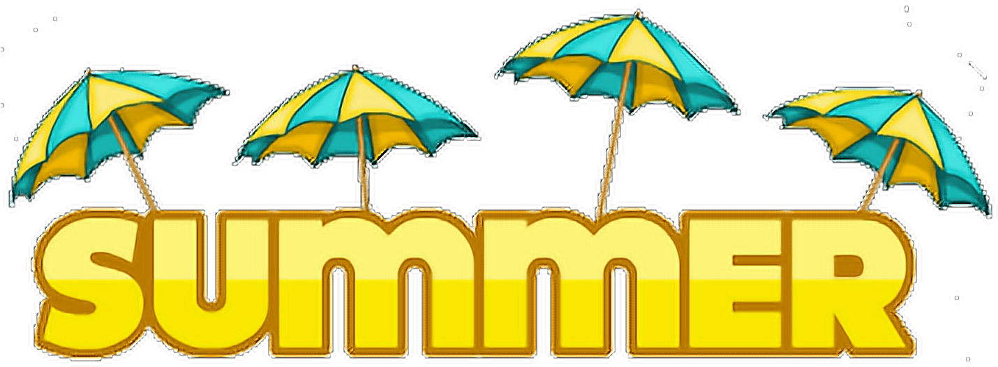 #party #summer #vibes #goodvibes #beach #colorful #fun - Summer Clipart (1436x544), Png Download