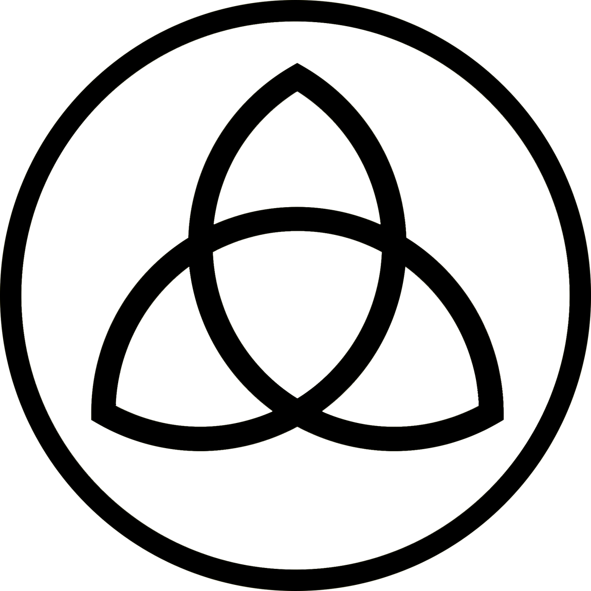 The Trinity Knot Is Also Called The Triquetra And Is
one - Past Present Future Dark Clipart (1150x1150), Png Download