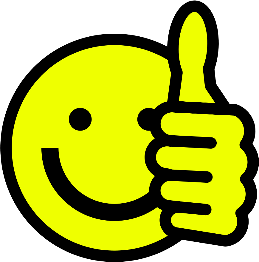 Free Clipart Thumbs Up Clipart Transparent Library - Smiley Face Thumbs Up Clip Art - Png Download (900x900), Png Download