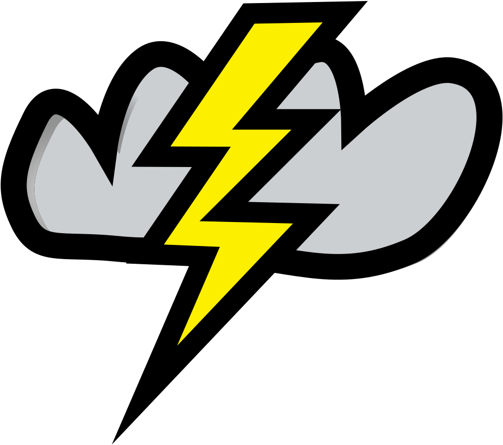 Png Clipart Png Thunder And Lightning Transparent Png (1600x1600), Png Download