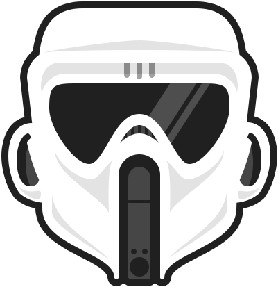 Trooper Scout Illustration Dailydoodle Sticker Stormtrooper - Diving Mask Clipart (800x600), Png Download
