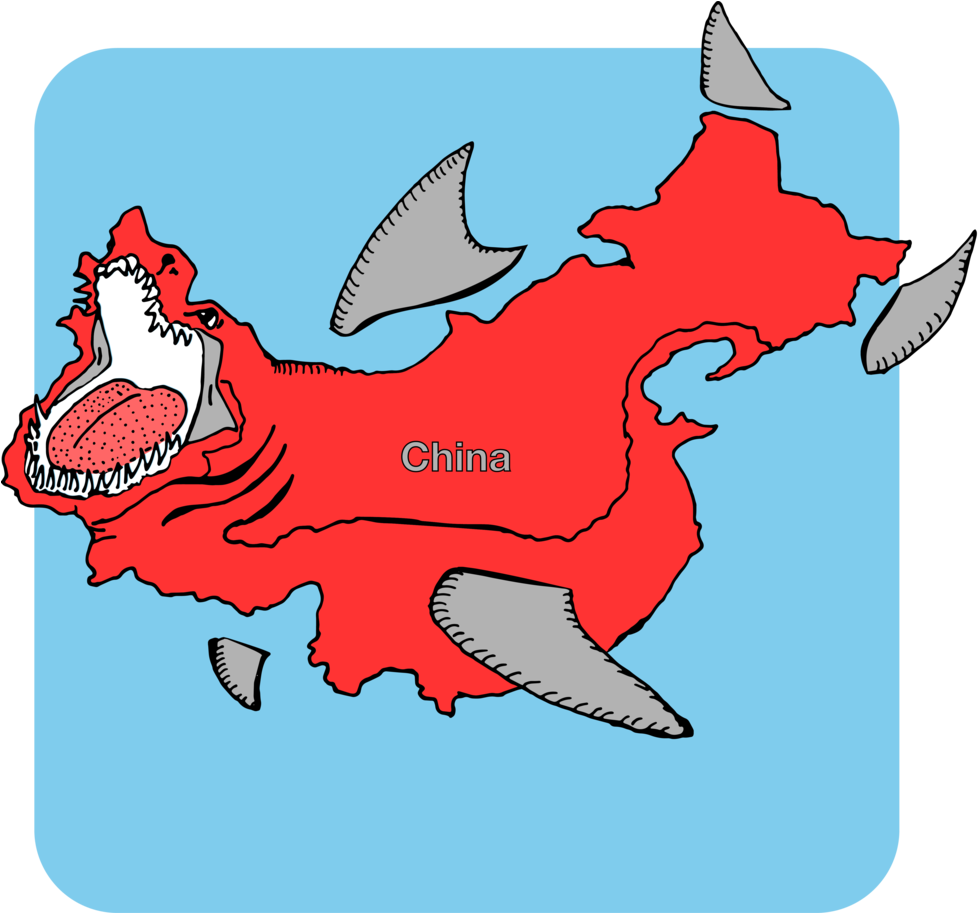 Transparent Shark Fin Clipart - Cartoon Shark Fin Soup - Png Download (978x913), Png Download