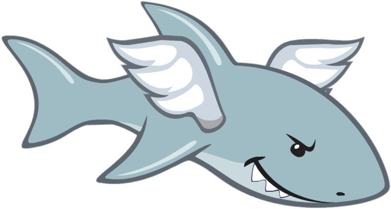 Shark Wild Ones - Great White Shark Clipart (800x469), Png Download