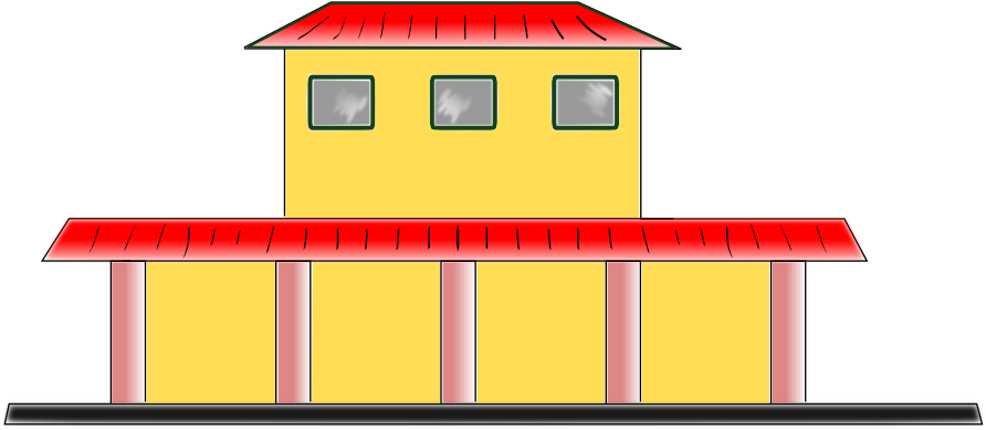 Free Train Station Clip Art - Train Station Clip Art - Png Download (999x495), Png Download