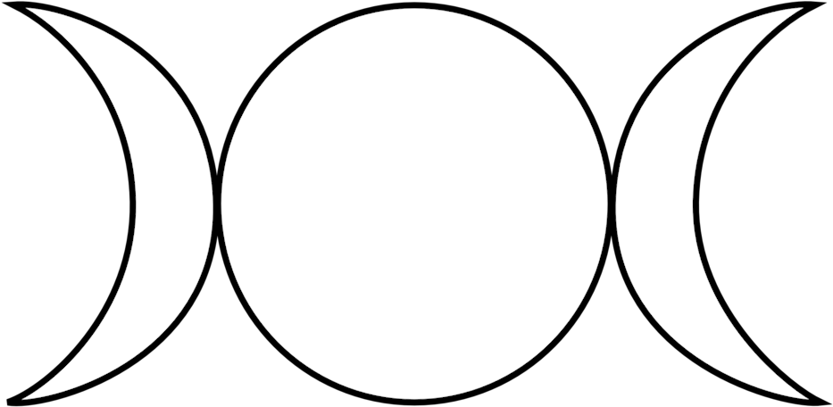 Public Domain Clip Art Image - Triple Goddess Symbol Png Transparent Png (958x493), Png Download