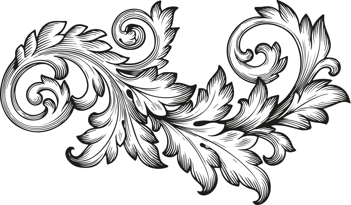 Baroque Ornaments Clipart (1214x708), Png Download