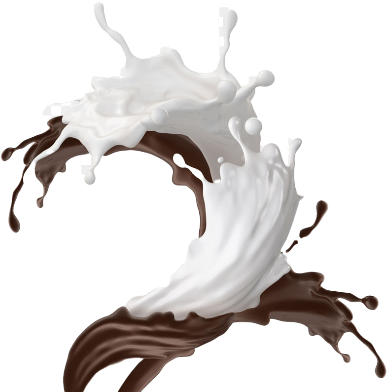 Chocolate Milk Splash Png Free Download - Chocolate Milk Splash Png Clipart (900x900), Png Download