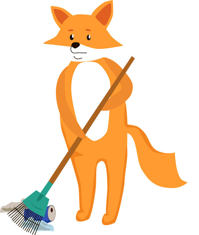 Fox Cleaning Up Clipart - Red Fox - Png Download (676x800), Png Download