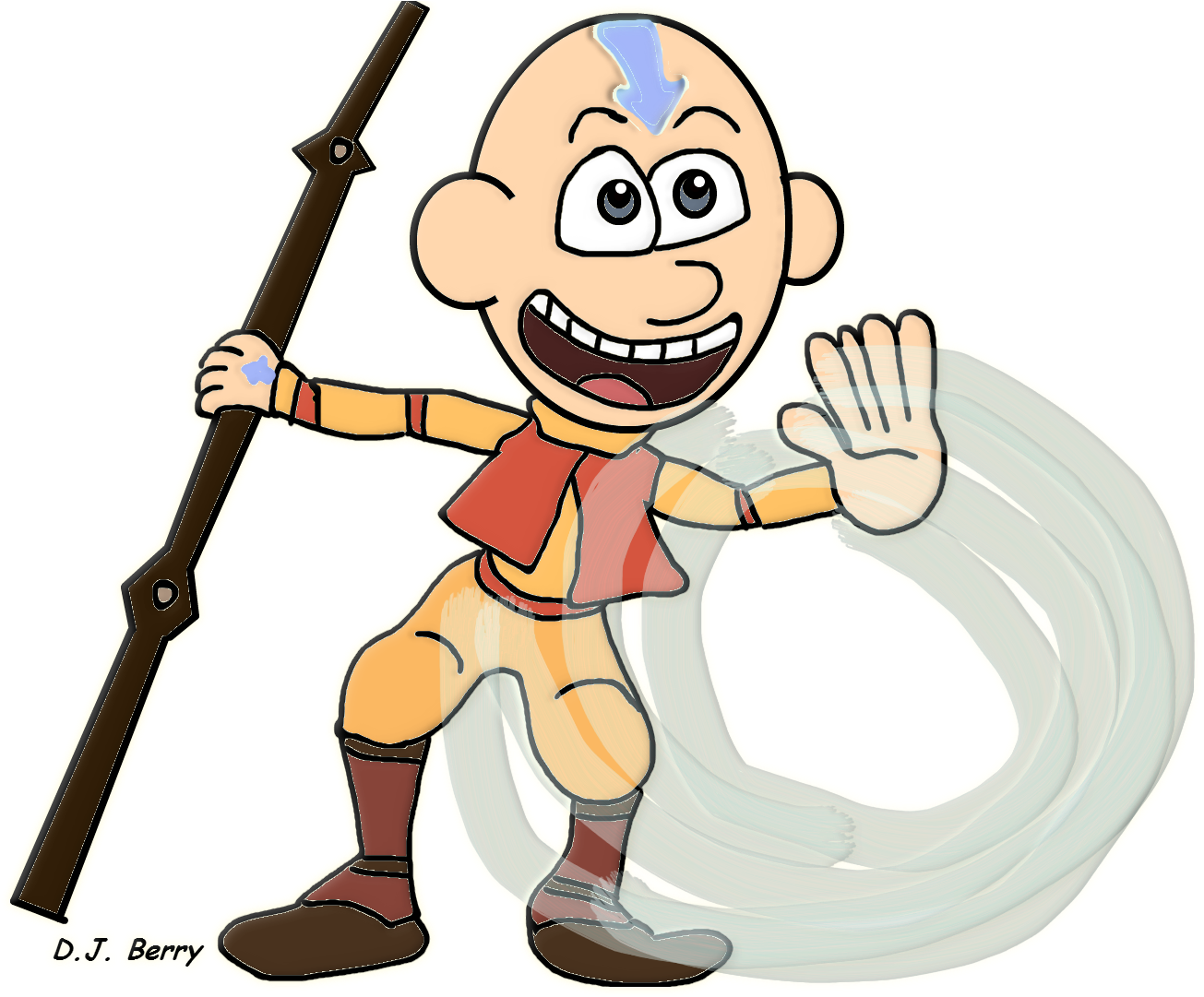 Aang Clipart (1920x1080), Png Download