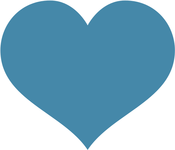 Twitter Like Icon Png - Blue Heart Icon Clipart (599x514), Png Download