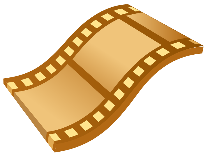 Gold Film Reel Transparent Clipart (800x666), Png Download
