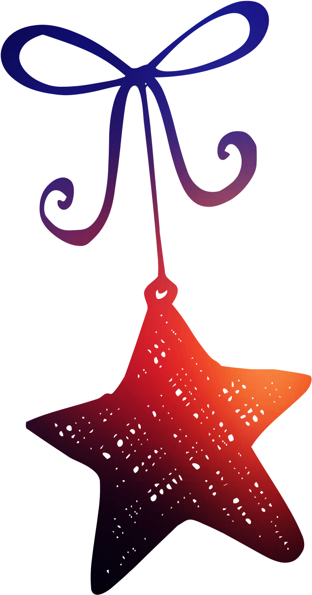 Guest Appearance Dream Christmas Ornament Starfish Clipart (900x1400), Png Download