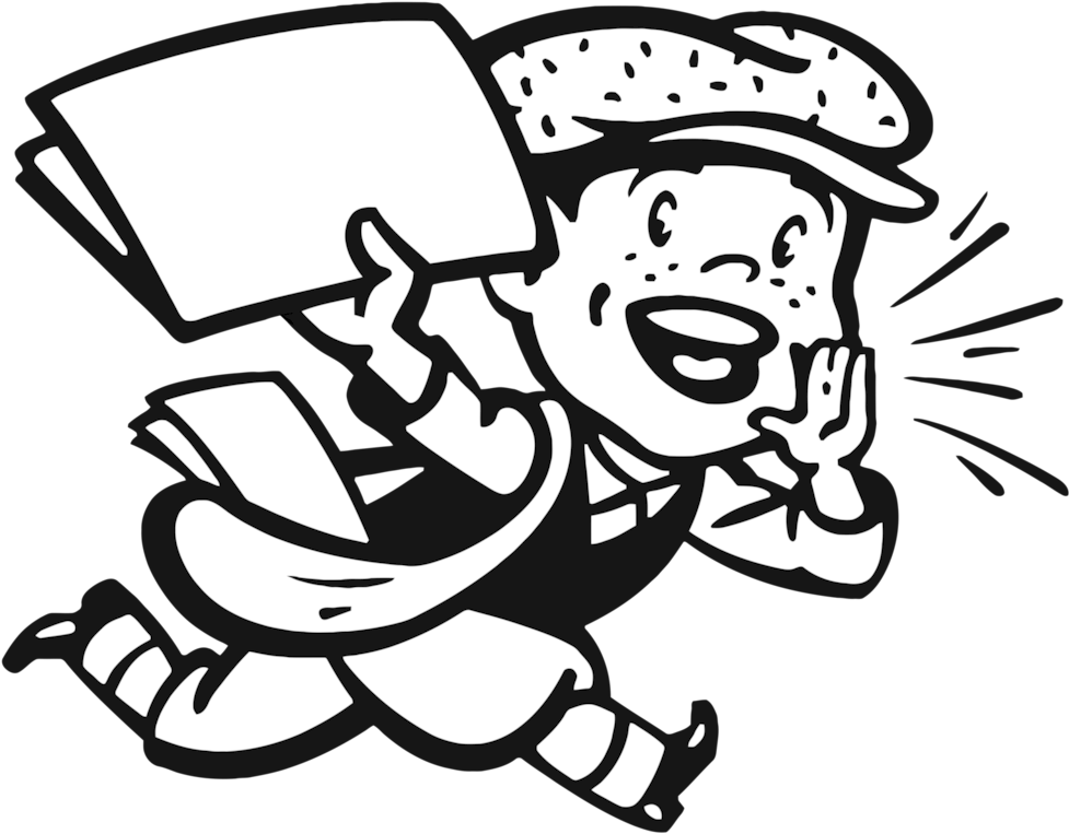 Dia Do Jornaleiro Mensagens Clipart (1026x778), Png Download