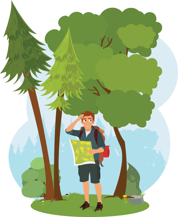 Hunter In Woods Clipart - Png Download (750x914), Png Download
