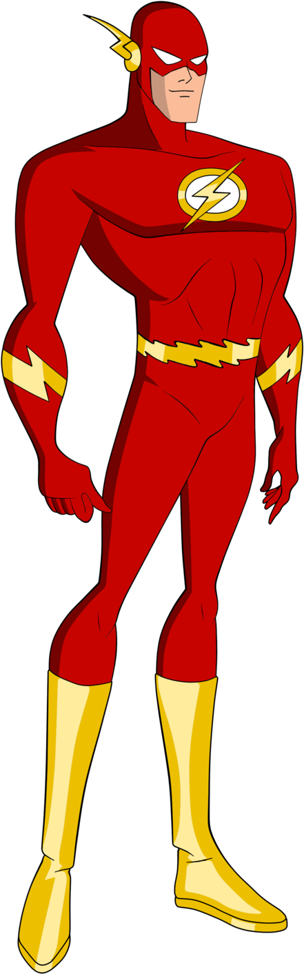 Flash Clipart Flash Marvel - Bruce Timm Art Flash - Png Download (547x1458), Png Download