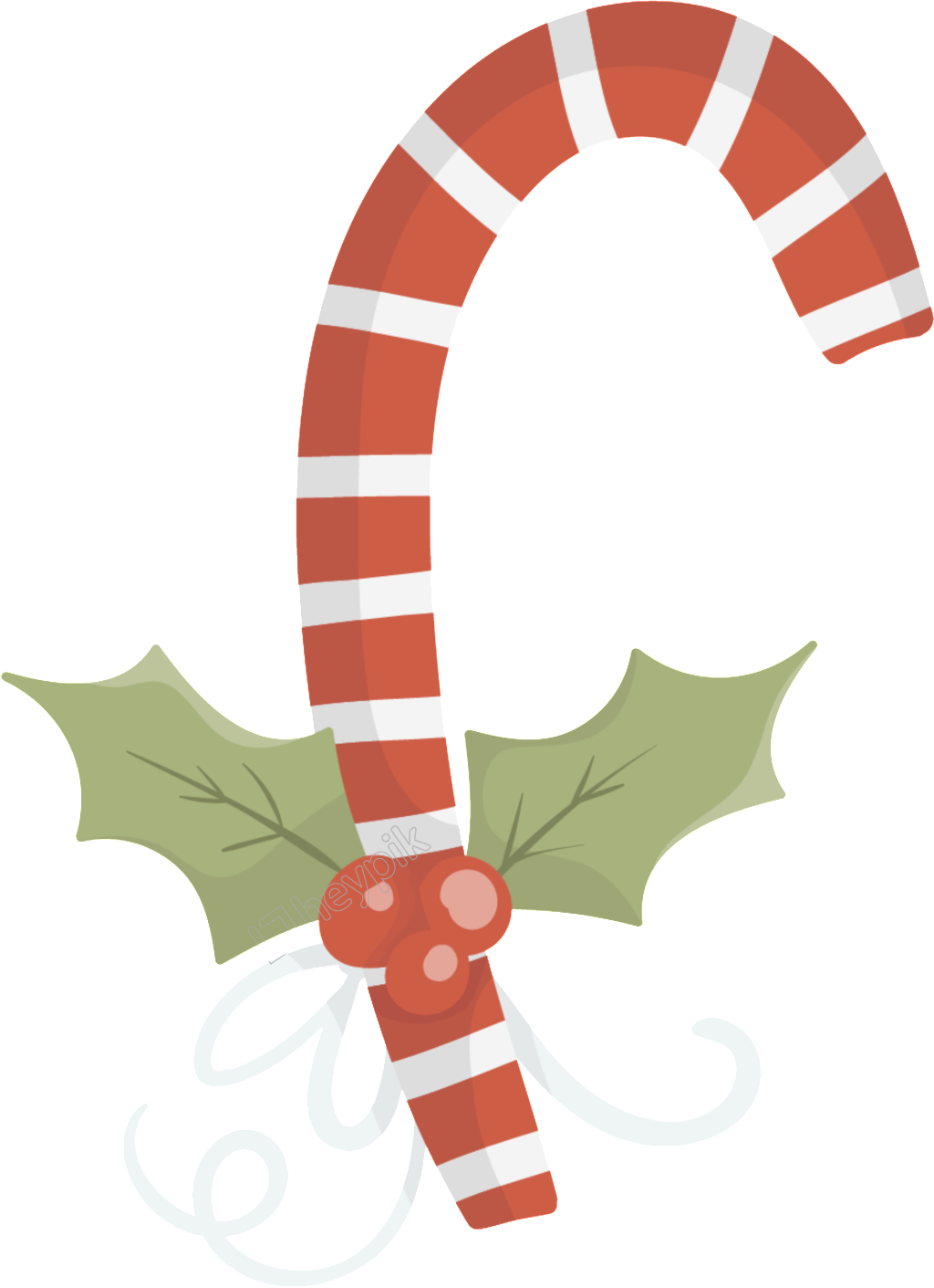 Christmas Candy Stick Transparent Cartoon Winter Buckle - Cartoon Clipart (1024x1411), Png Download