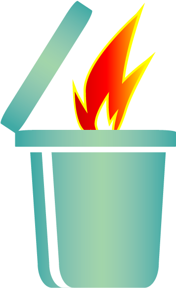 Trash Fire Depicting Way People Destroy Log Files - Portable Network Graphics Clipart (600x600), Png Download