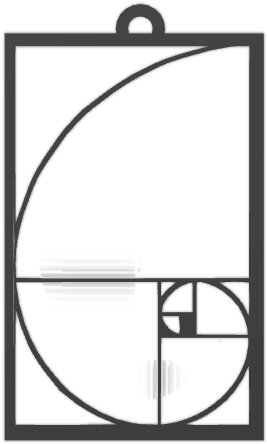 Fibonacci Spiral Pendant Attempt - Fibonacci Clipart (749x562), Png Download