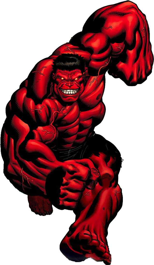 #red #hulk #clip #art - Red Hulk Png Transparent Png (696x1119), Png Download