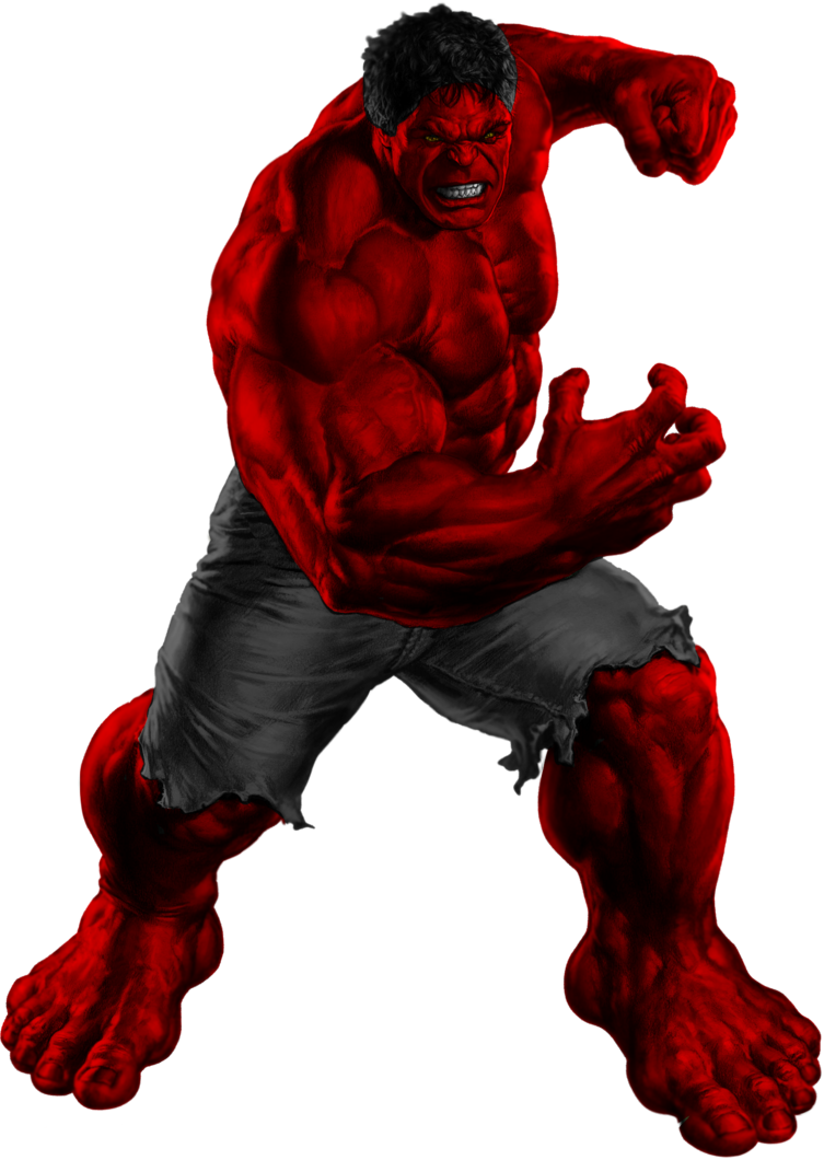#red #hulk #clip #art - Red Hulk Png Transparent Png (753x1060), Png Download