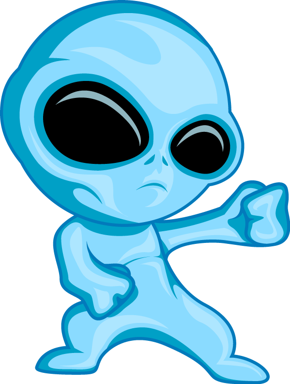 's Blog - Blue Alien Clipart (599x792), Png Download