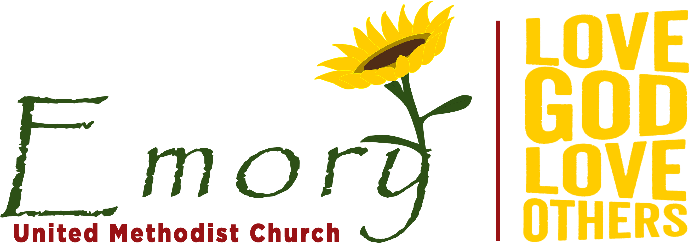 Emory United Methodist Church - United Methodist Church Clipart (2762x985), Png Download