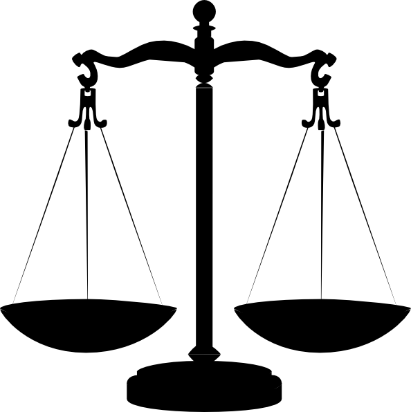 Opaque Justice Clip Art At Clker - Justice Symbol - Png Download (594x596), Png Download
