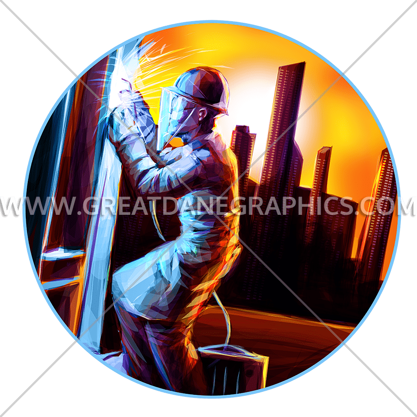 High Rise Welder - Art Clipart (825x825), Png Download