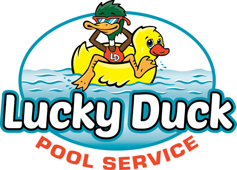 Lucky Duck Pool Service Clipart (832x599), Png Download