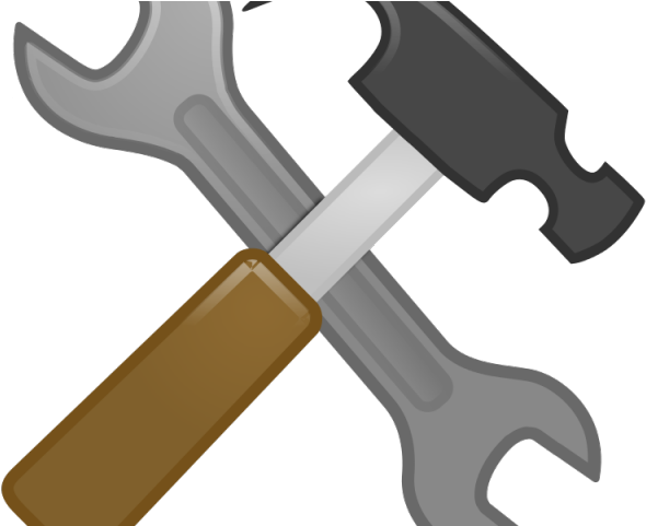 Screwdriver Clipart Hammer Tool - Wrench And Hammer Clipart - Png Download (640x480), Png Download