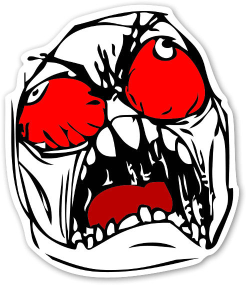 For Me, If A Module Comes Without Screws I Find That - Rage Face Transparent Clipart (522x600), Png Download