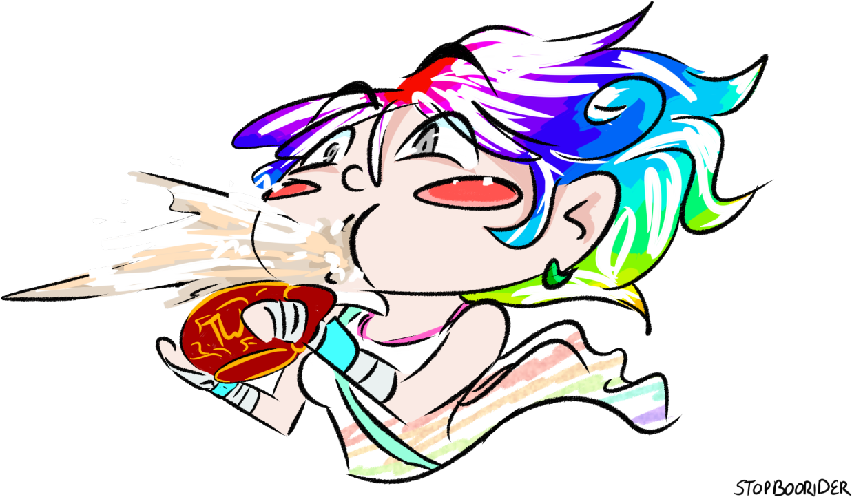 Portrait Of Arcane And Phoenix Happy Birthday Club - Cartoon Clipart (1280x746), Png Download