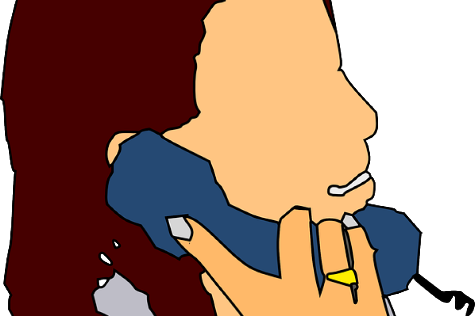 Control Freak - Talking On The Phone Clip - Png Download (960x640), Png Download