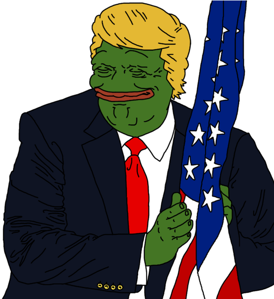 Donald Trump Pepe Flag Clipart (600x600), Png Download