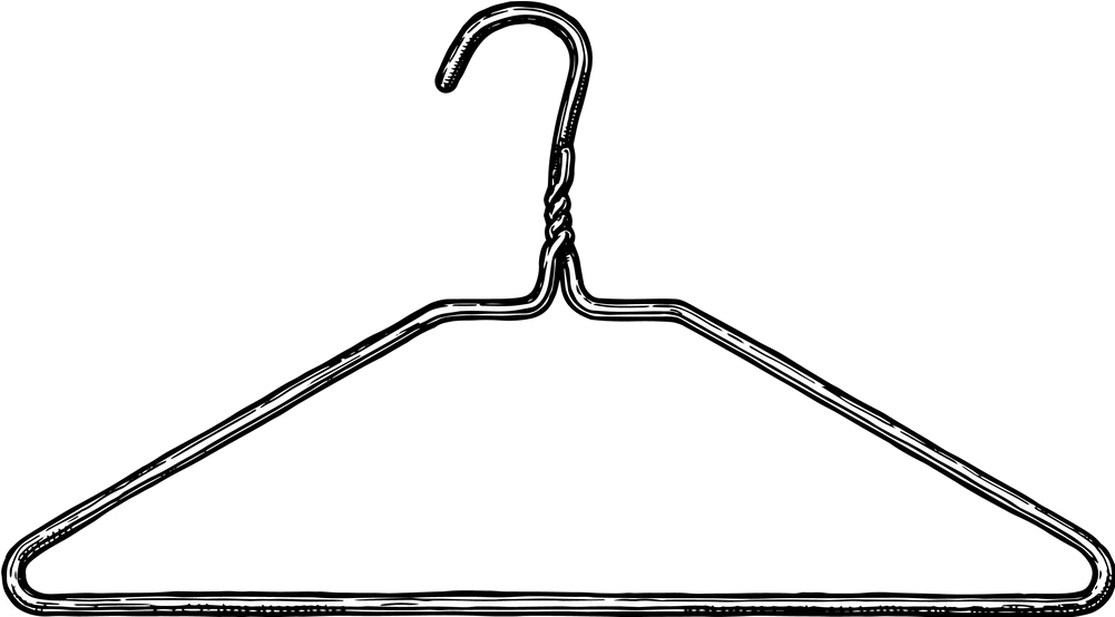 Unintended Pregnancy - Clothes Hanger Clipart (1000x590), Png Download