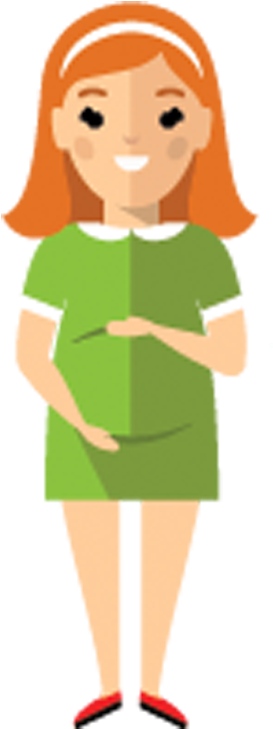 Activity 1 - Pregnancy - Cartoon Clipart (408x800), Png Download