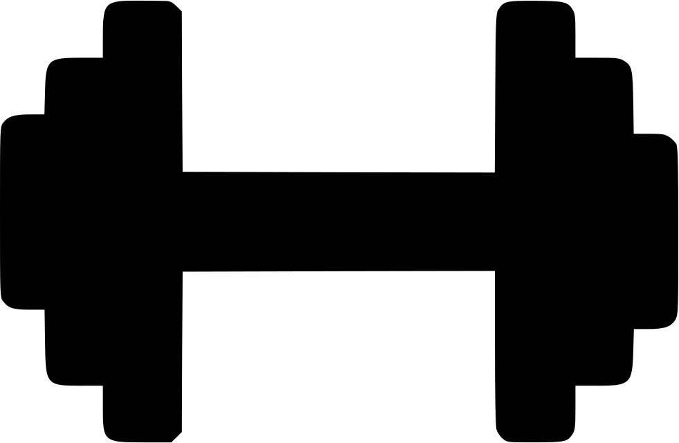 Tiles More Health Sport Body Muscle Svg - Hantel Silhouette Clipart (981x640), Png Download