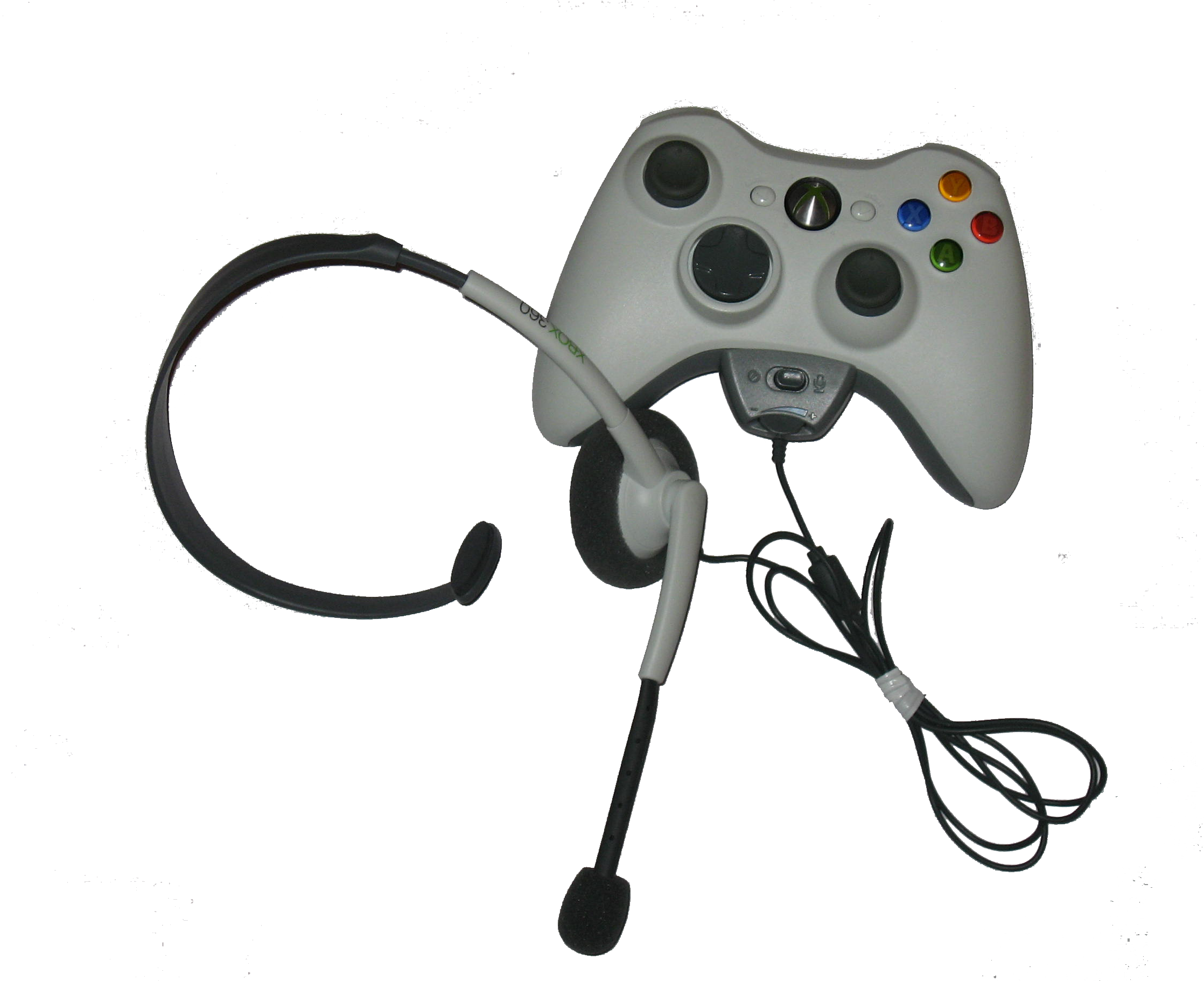 File Xbox360controller Wiredheadset Png Wikimedia Commons Clipart (2236x1821), Png Download