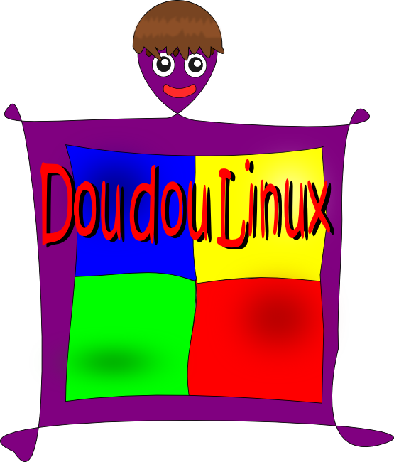 Geek Doudou Linux Manta Doudou Black White Line Art - Clip Art - Png Download (555x650), Png Download