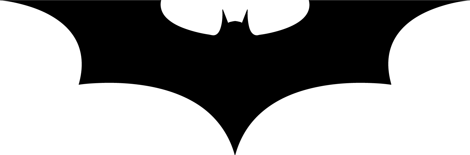 Übercaster* - Dark Night Batman Emblem Font Clipart (1600x530), Png Download