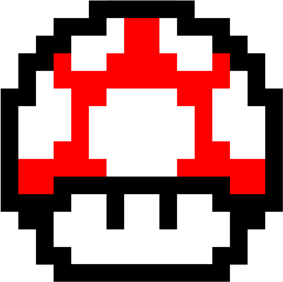 Fotos - Super Mario Mushroom Pixel Clipart (1024x1024), Png Download