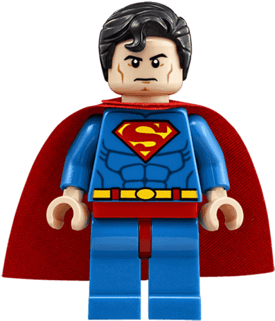 Superman Personajes Dc Comics - Lego Dc Comics Super Heroes Minifigure - Superman Clipart (720x755), Png Download