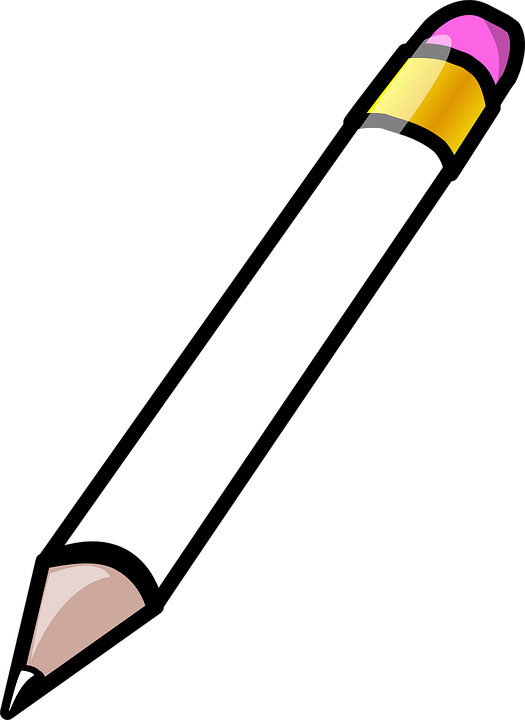 Pencil Clipart Clear Background - Transparent Background Pencil Clip Art - Png Download (525x720), Png Download