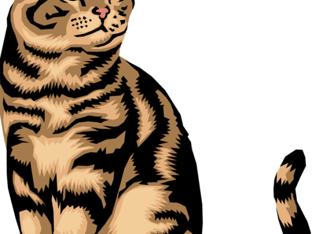 Cat Clipart Mom - Tabby Cat Clip Art - Png Download (640x480), Png Download