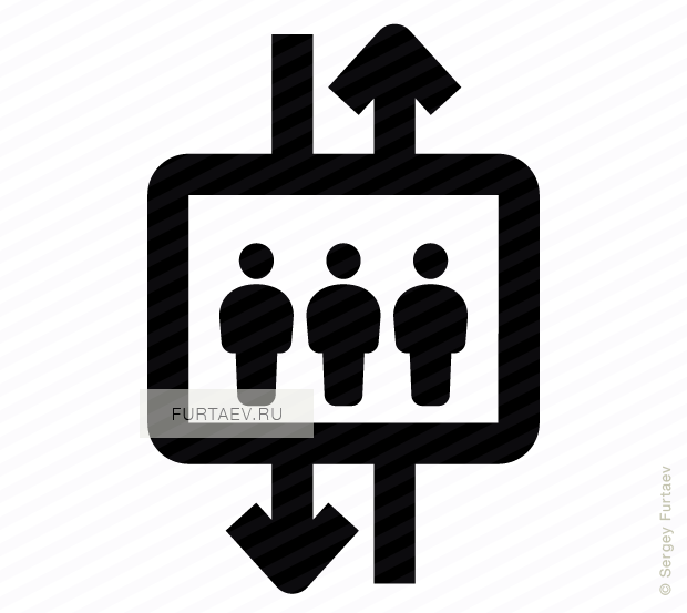 Elevator Vector Picture Library Library - Icon Elevator Png White Clipart (620x553), Png Download