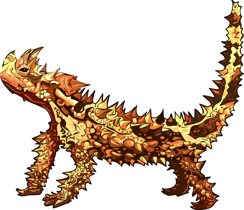 Matt Baker Portfolio - Thorny Devil Lizard Png Clipart (831x714), Png Download