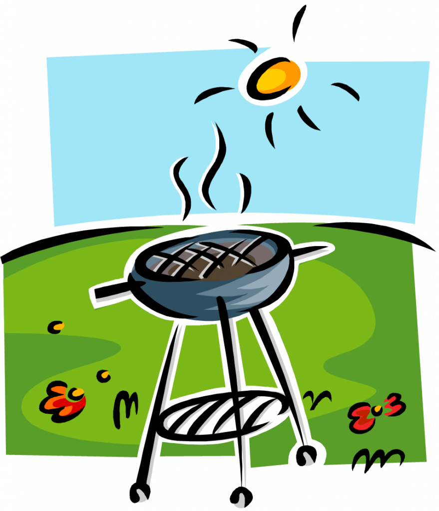 End Of Year Bbq & Basket Raffle - Barbecue Clipart - Png Download (879x1024), Png Download