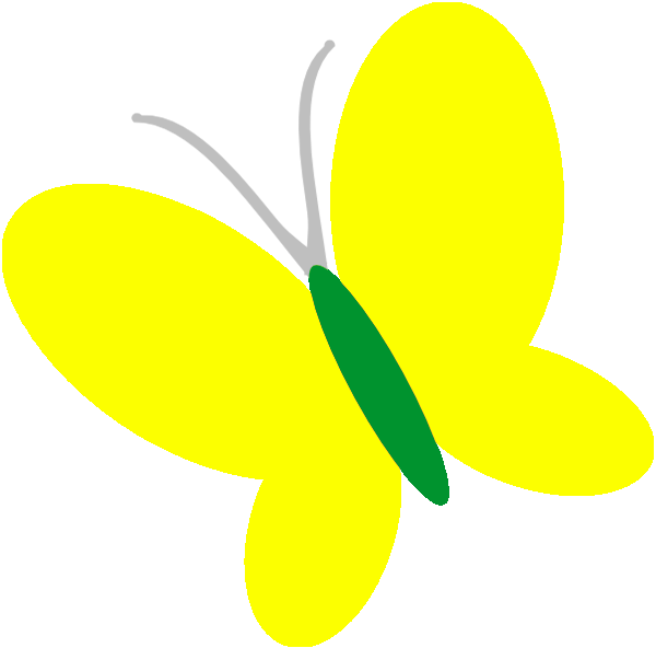 School Information & Documents - Yellow Butterfly Clipart Png Transparent Png (600x592), Png Download